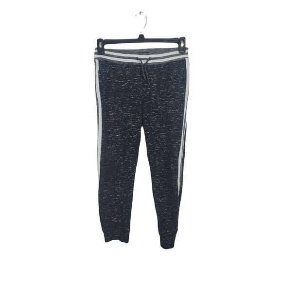 Brooklyn Cloth Sweatpant Joggers Large Womens Black White Cuffed Leg Tie Waist C - Picture 1 of 6